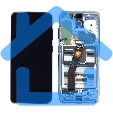 Дисплей для Samsung Galaxy S20 SM-G980F голубой