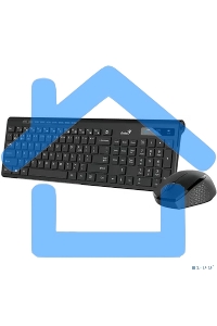 Комплект беспроводной Genius Smart KM-8230 черный, клавиатура+мышь, USB, 1 мини-ресивер на оба устройства. Клавиатура: 104 клавиши кнопка SmartGenius, клавиши т