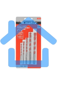 Набор сверл Matrix универсальных, 4-10мм, 5 шт