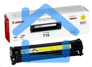 Картридж лазерный Canon Cartridge 716Y (1977B002) желтый (1500 стр.) для Canon LBP-5050/5050N