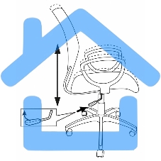 Кресло компьютерное Бюрократ Ch-599AXSN спинка сетка черный, сиденье черный TW-11