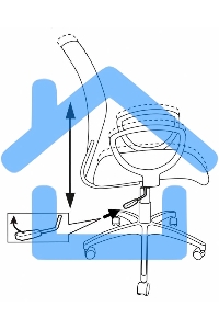 Кресло компьютерное Бюрократ Ch-599AXSN спинка сетка черный, сиденье черный TW-11