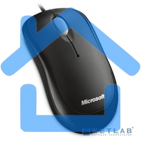 Мышь проводная Microsoft Basic черный, 1000 dpi, USB, кнопки - 3