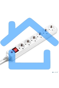 Сетевой фильтр BURO Сетевой фильтр, 6 розеток, 1.8 метра, (600SH-1.8-UPS-W ), белый 992306