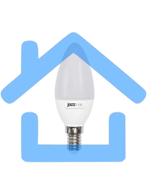Лампа светодиодная PLED-SP C37 9Вт свеча 3000К тепл. белый E14 820лм 230В JazzWay 2859457A