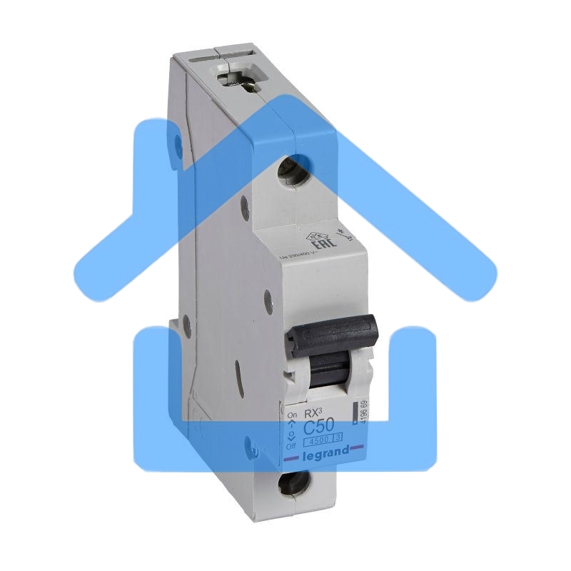 Выключатель автоматический Legrand 419669 RX3 4,5кА 50А 1П C