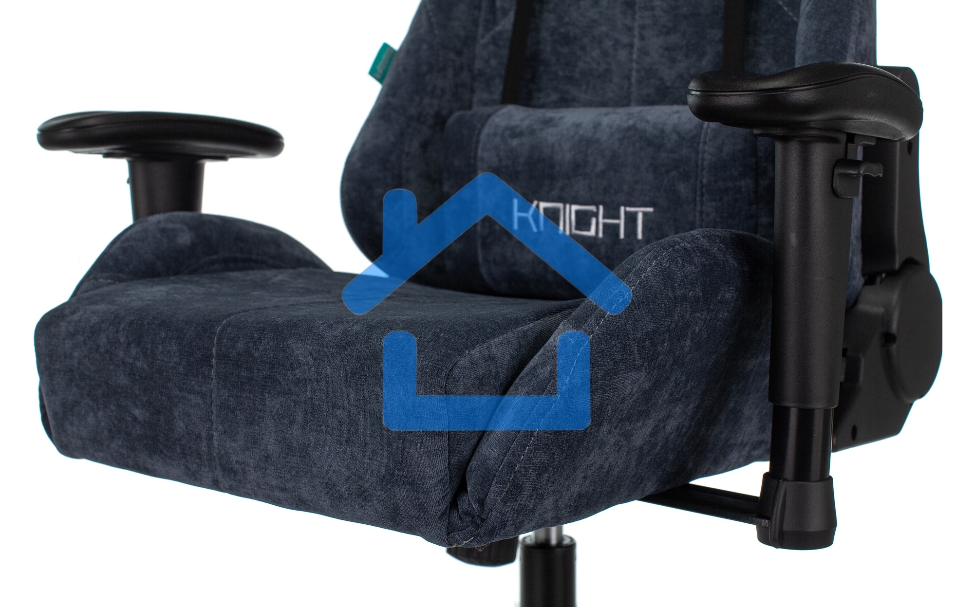 Кресло игровое Бюрократ VIKING KNIGHT LT27 FABRIC синий крестовина металл/пластик