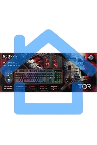 Игровой комплект Defender Tor MHP-127 мышь+клав.+гарн.+ков.+колонка
