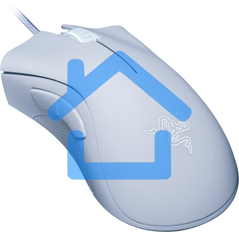 Мышь проводная Razer DeathAdder Essential белый, 6400 dpi, USB, кнопки - 5