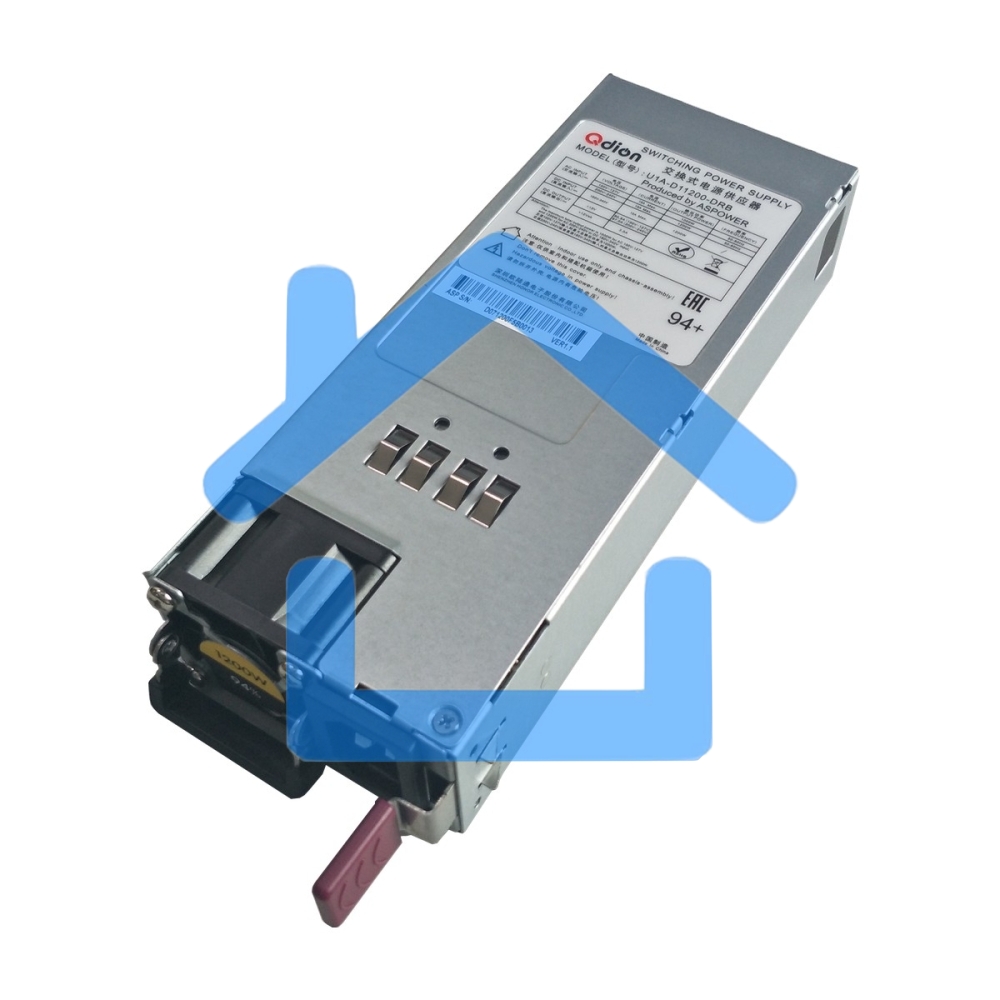 Блок питания серверный Server power supply Qdion Model U1A-D11200-DRB-Z P/N:99MAD11200I1170117 CRPS 1U Module 1200W Efficiency 94+, Gold Finger (option), Cable connector: C14