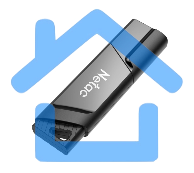 Флешка USB R/W R/W Netac U336S 128Gb <NT03U336S-128G-30BK>, USB3.0, пластиковая с защитой от записи