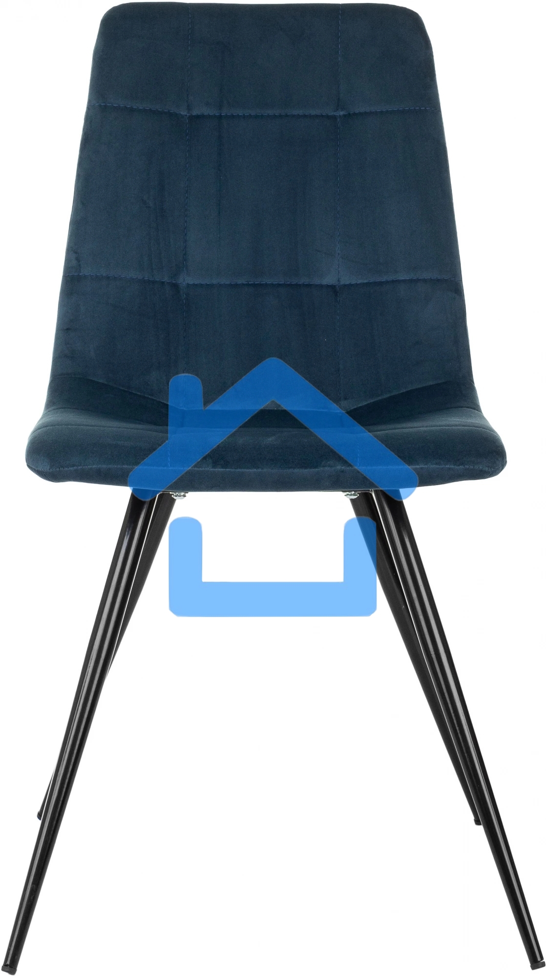 Стул для дома Бюрократ CH-K1_4 комплект 4шт синий Holland 58 металл черный на ножках (CH-K1_1/HL58_4)