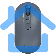 Мышь беспроводная A4Tech Fstyler FG20 пепельный/синий, 2000 dpi, радиоканал, USB, кнопки - 4