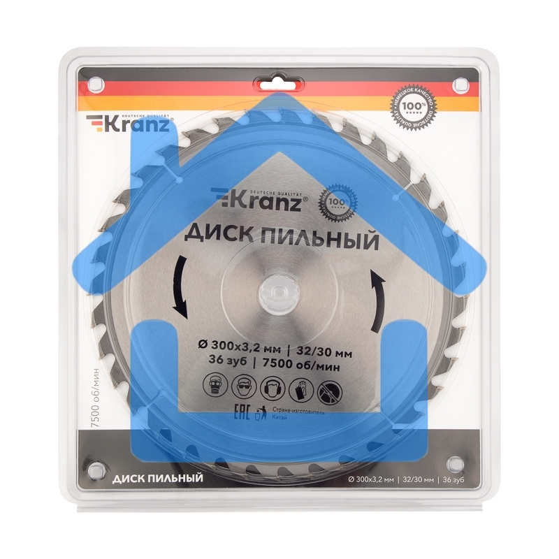 Диск пильный 300 мм х 36 зуб х 32/30 мм Kranz