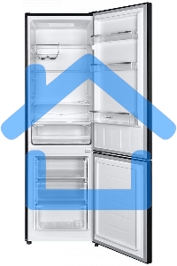 Холодильник Maunfeld MFF176SFSB черный двухкамерный 188/75л морозилка снизу, ручная разморозка