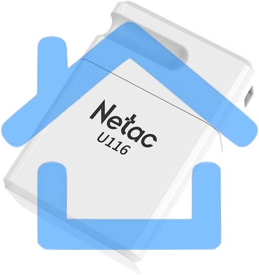 Флешка USB R/W Netac U116 16Gb <NT03U116N-016G-20WH>, USB2.0