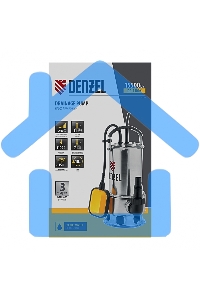 Насос Denzel DP1100X дренажный 1100Вт подъем 11м 15500л/ч