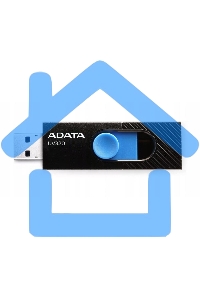 Флешка USB ADATA UV320 (AUV320-32G-RBKBL), 32 Gb, USB 3.2 Gen 1, R/W 100/30, черный/голубой