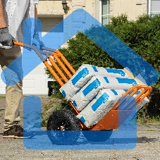 Тележка ручная Сибртех 2-х колесная, облегченная, г/п 150 кг, откидная платформа 430х355 мм