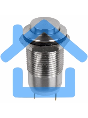 Кнопка антивандальная Ø12 Фикс (2с) ON-OFF выпуклая Rexant