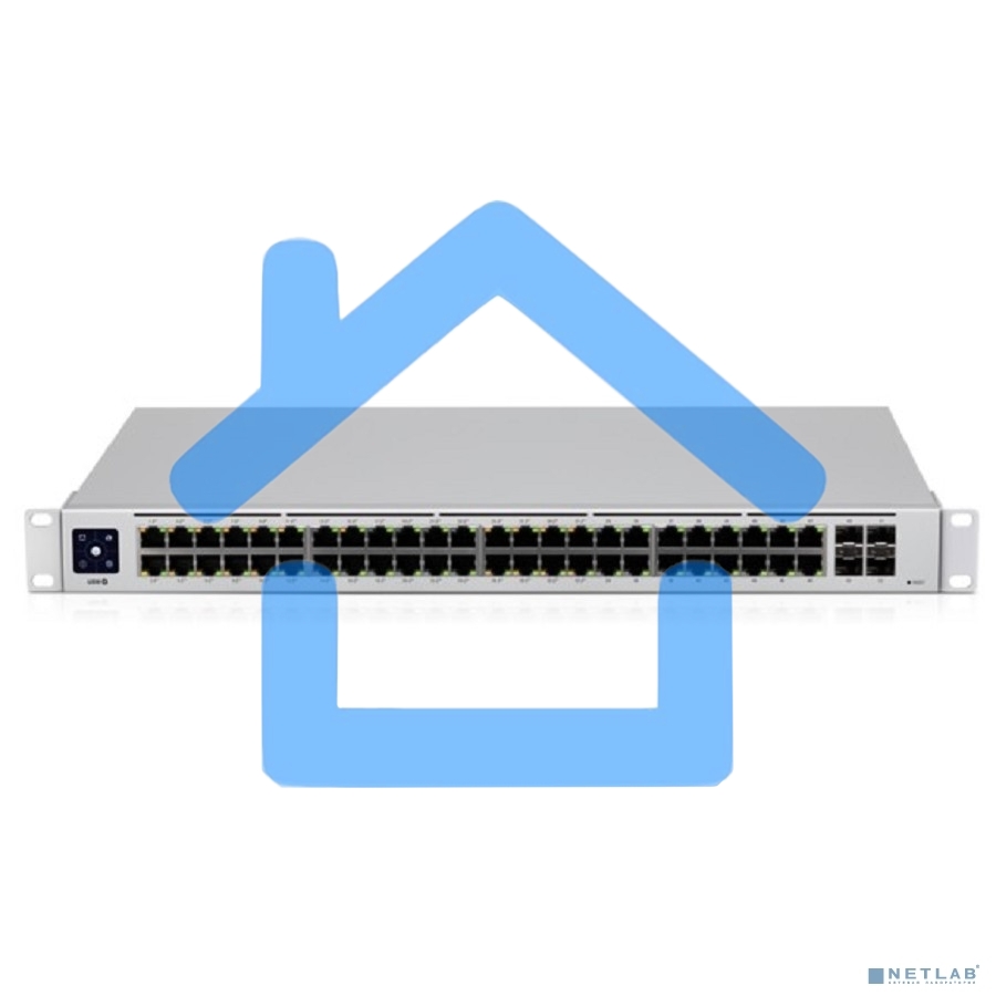 Коммутатор Ubiquiti UniFi USW-48-POE 4SFP 600W управляемый