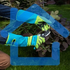 Перчатки садовые с удлиненной манжетой, размер 9, Luxe Palisad