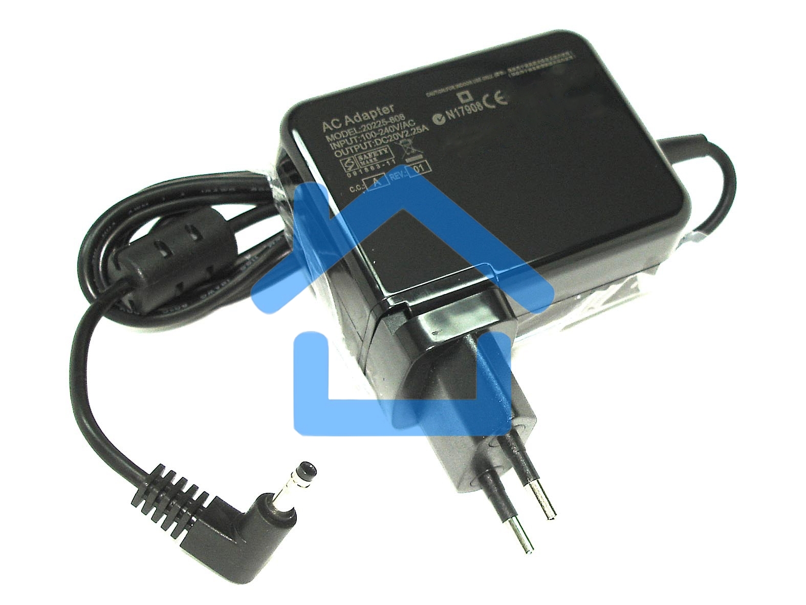 Блок питания (сетевой адаптер) для ноутбуков Lenovo 20V 2.25A 4.0x1.7mm 45W 20225-808