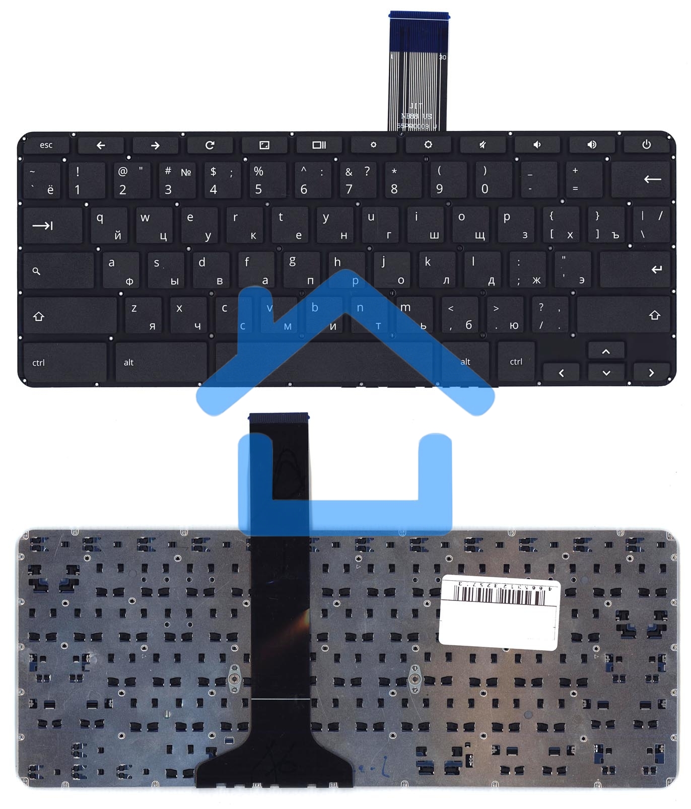 Клавиатура для ноутбука HP Chromebook 11 G2 G3 G4 11-2000 11-2100 черная