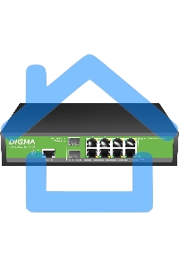 Коммутатор Digma DSP708G-2S-T135 (L2+) 8x1Gbит/с 2SFP 8PoE 8PoE+ 135W управляемый