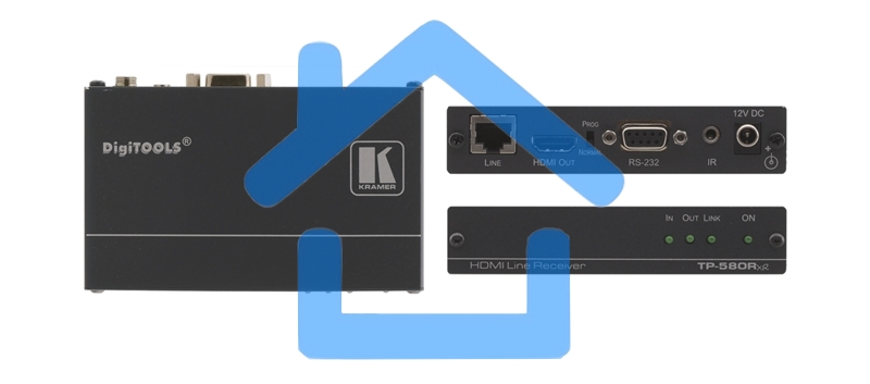 Передатчик Kramer Electronics TP-580TXR сигнала HDMI, RS-232 и ИК в кабель витой пары (TP), до 180 м
