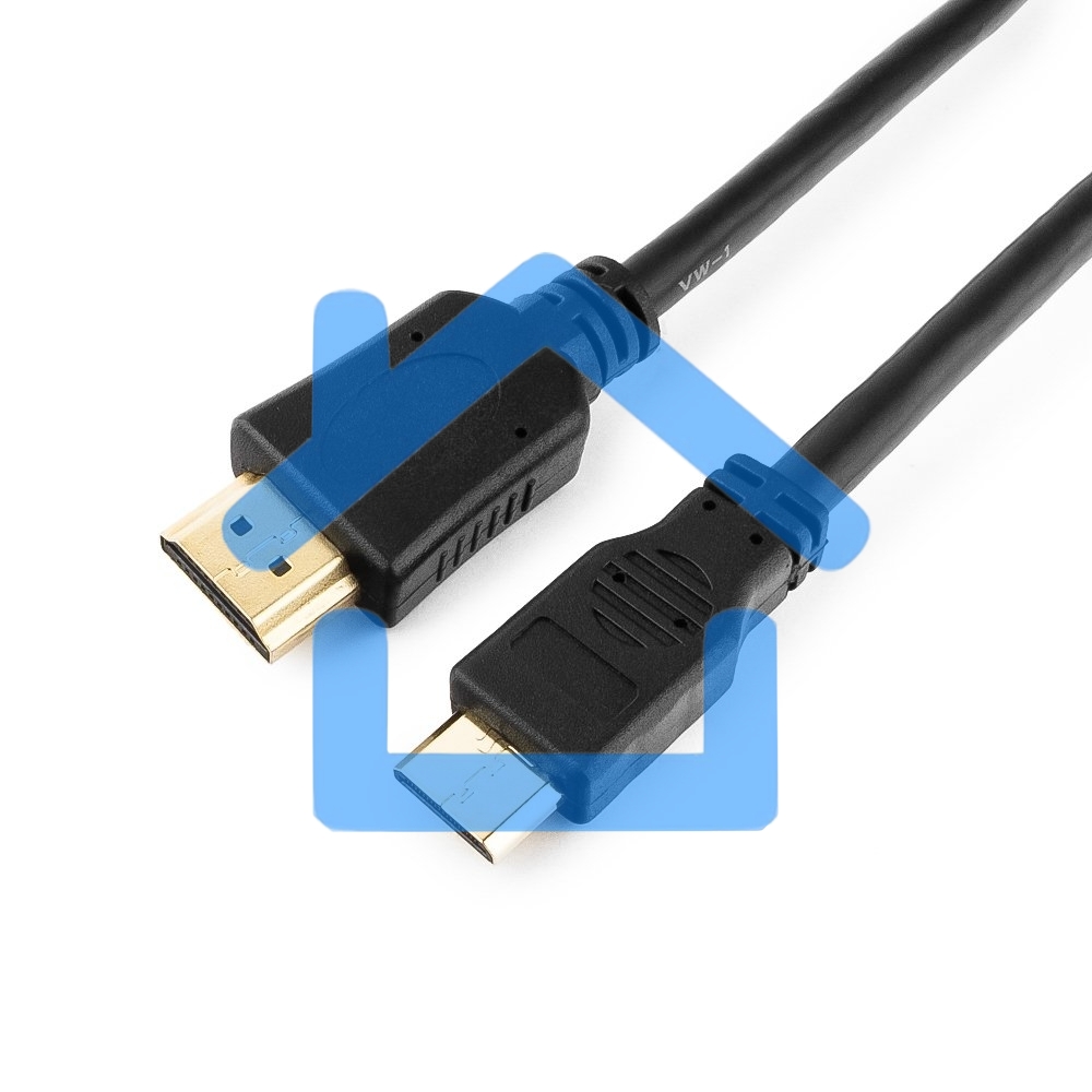 Кабель Cablexpert HDMI-mini HDMI CC-HDMI4C-6, 19M/19M, v2.0, медь, позол.разъемы, экран, 1.8м, черный, пакет