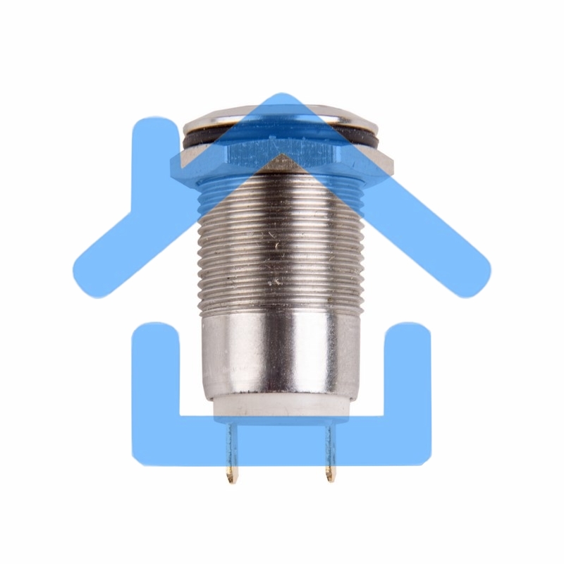 Кнопка антивандальная Ø12 Фикс (2с) ON-OFF выпуклая Rexant