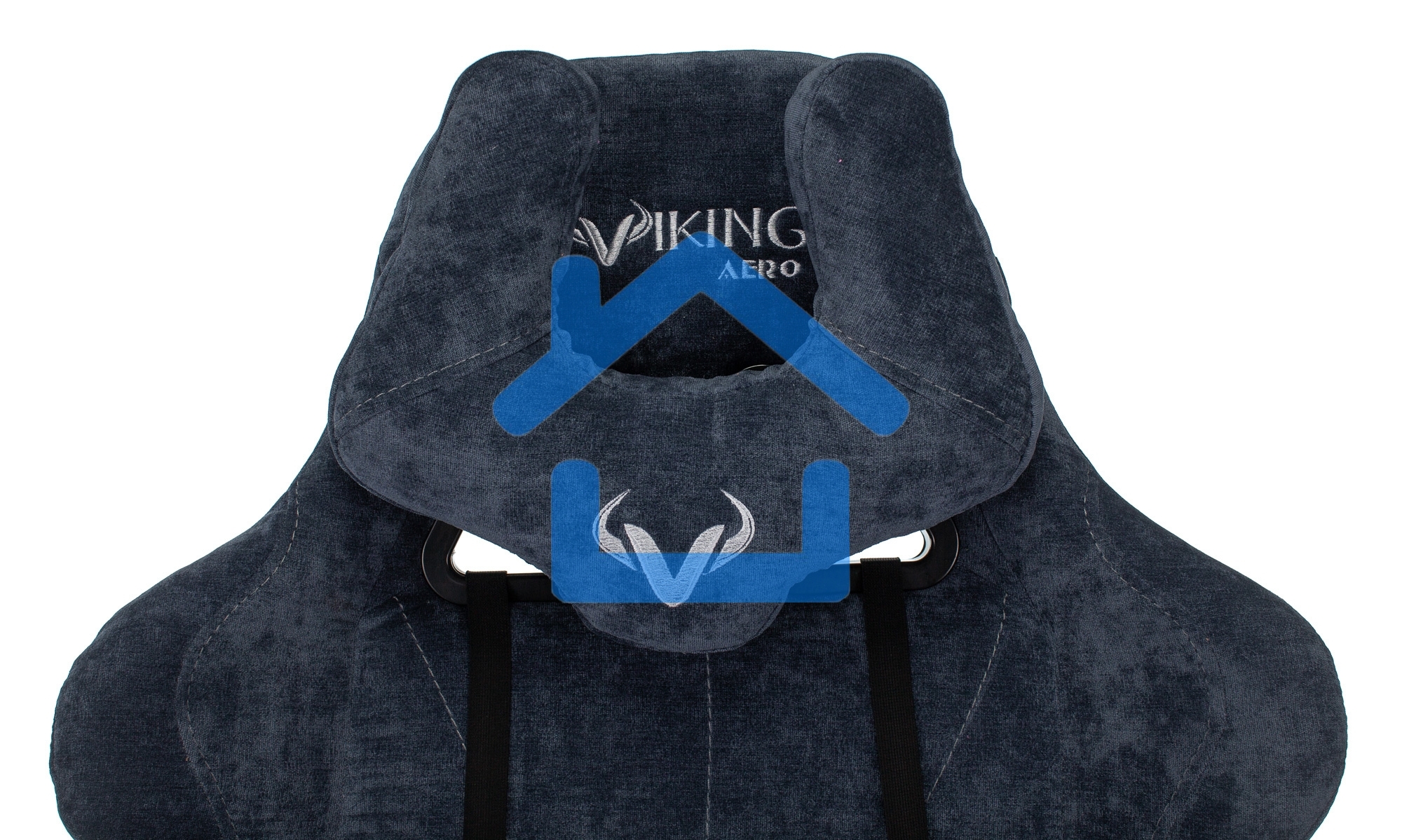 Кресло игровое Бюрократ VIKING KNIGHT LT27 FABRIC синий крестовина металл/пластик