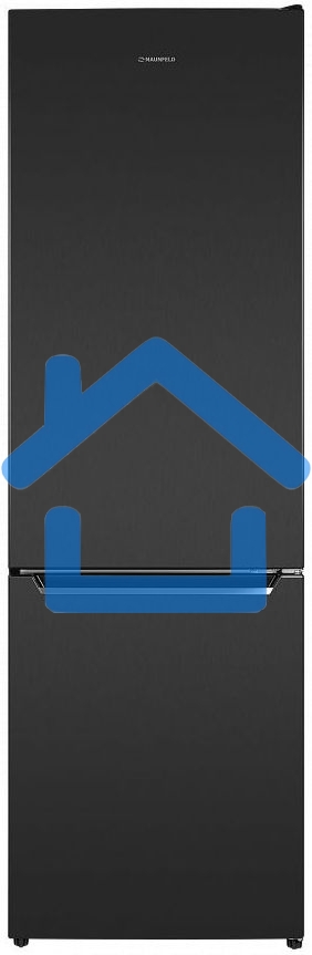 Холодильник Maunfeld MFF176SFSB черный двухкамерный 188/75л морозилка снизу, ручная разморозка