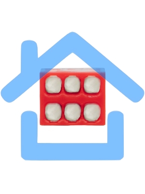 Экспресс-клемма с пастой Rexant СМК 2273-246, 6-проводная 0.5-2.5 мм², прозрачная (100 шт./уп.)