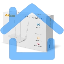 Роутер беспроводной Digma DWR-N302 N300 10/100BASE-TX белый (упак.:1шт)