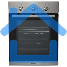 Встраиваемая электрическая духовка Korting OKB 4630 CMX / 59.6 х 45 x 55 см, 6 режимов нагрева, механическое управление, утапливаемые переключатели, таймер, нержавеющая сталь