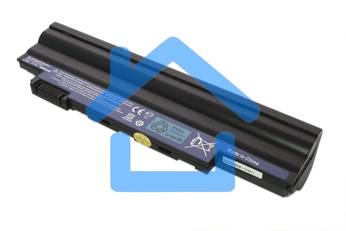 Аккумуляторная батарея для ноутбука Acer Aspire One D255 D260 eMachines 355 350 7800mAh OEM черный