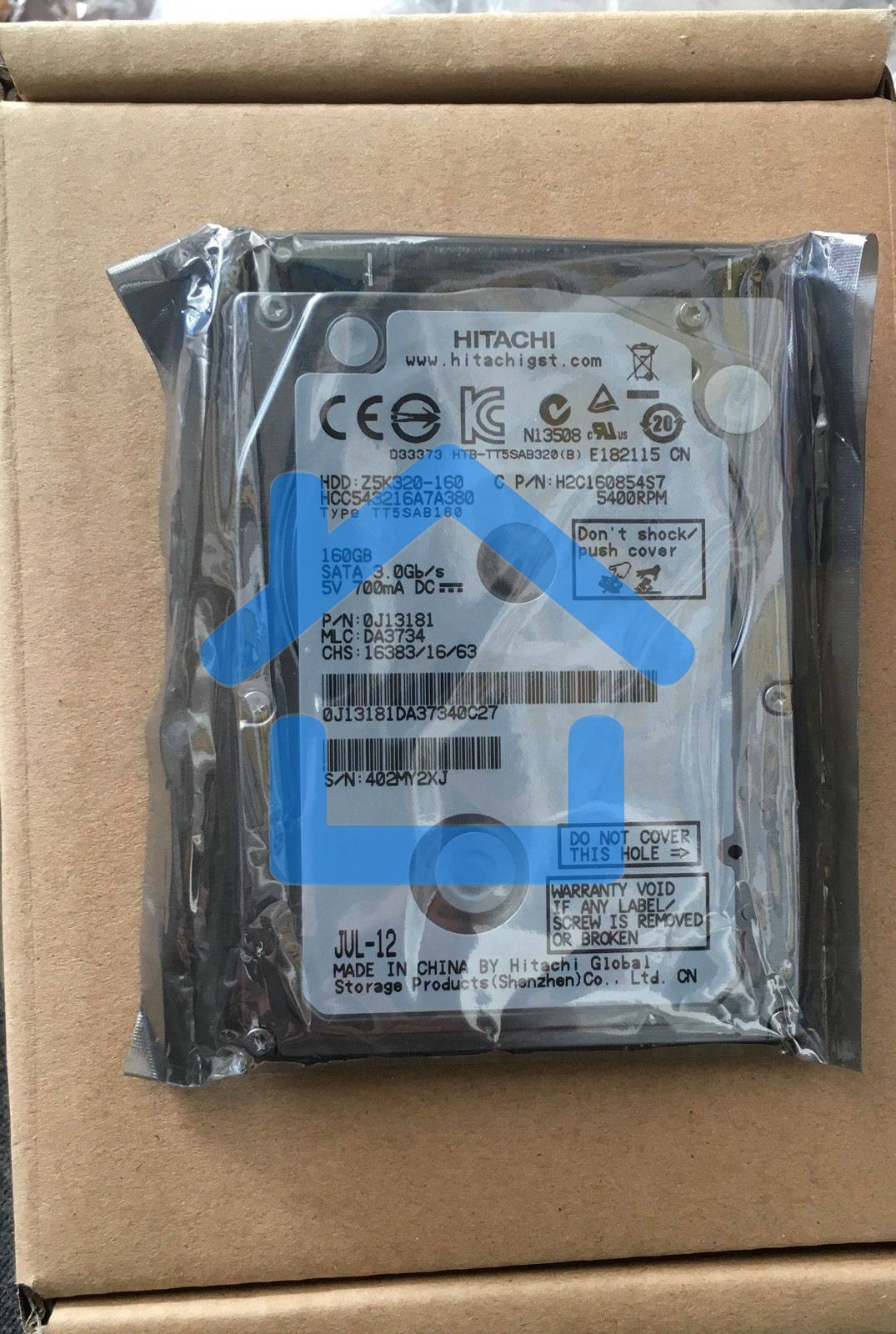 Жесткий диск HP MSG SATA w/ FW SV  DJ T2300 (CN727-67045/CN727-67037/CN727-67033/CN727-67028/CN727-67017)