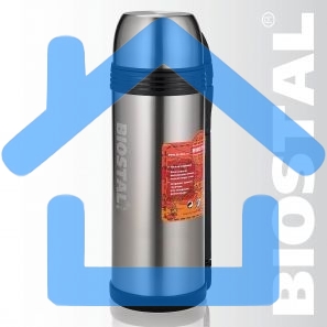 Термос универсальный (для еды и напитков) Biostal Спорт (2 литра) с ручкой, стальной