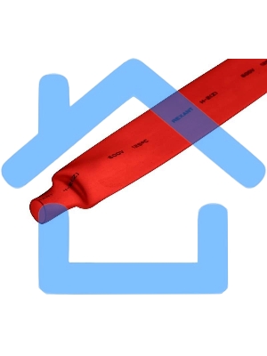 Трубка термоусадочная 40.0/20.0 1м красн. Rexant 24-0004