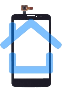 Сенсорное стекло (тачскрин) для Alcatel One Touch Scribe Easy 8000D черное