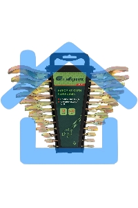 Набор ключей рожковых 6-32 мм, 12 шт, желтый цинк Сибртех