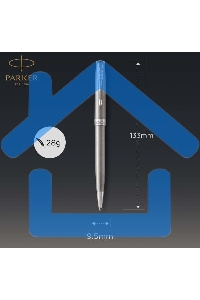 Ручка шариковая Parker Sonnet Core K526 (CW1931512) Stainless Steel CT M, черные чернила, подарочная коробка