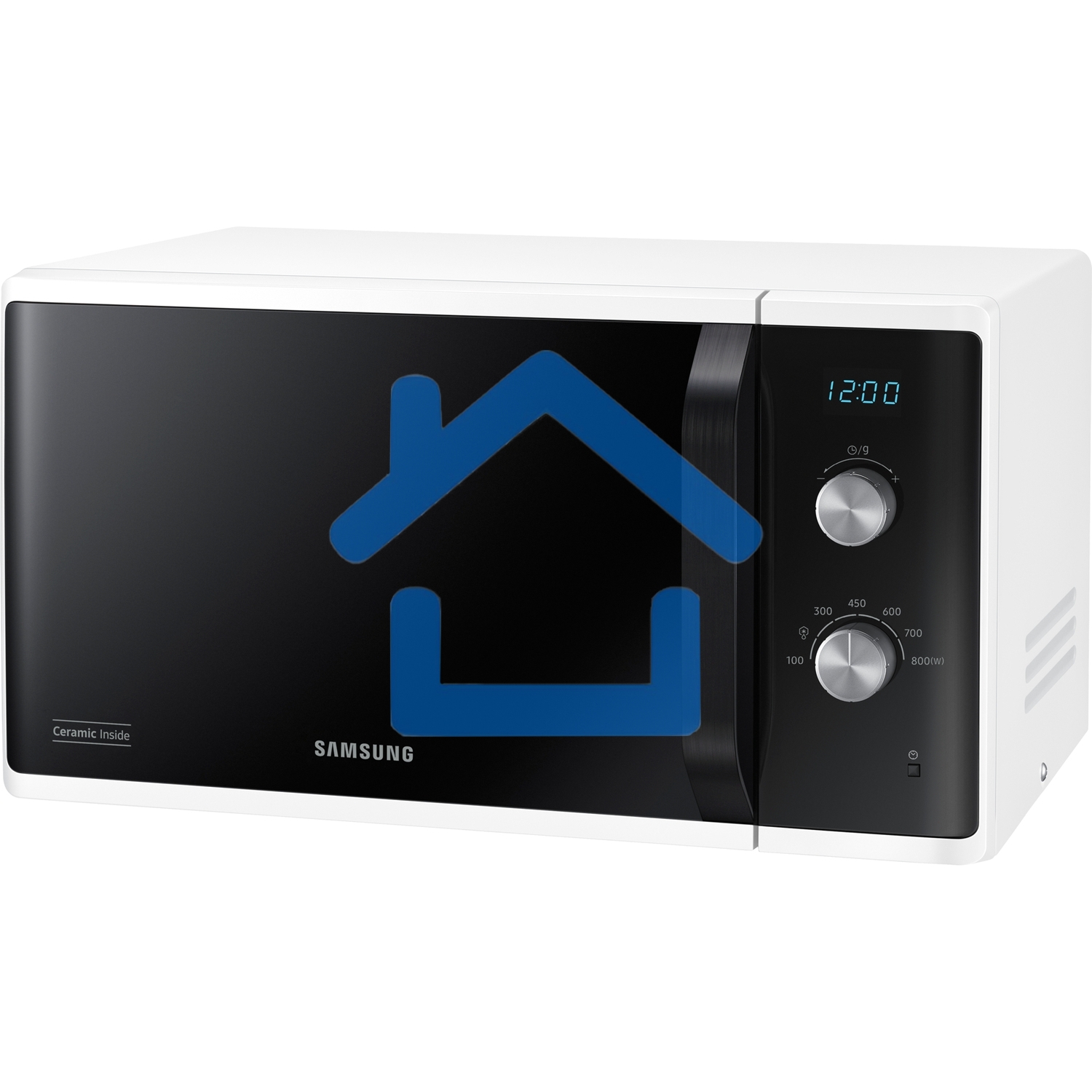 Микроволновая печь Samsung MS23K3614AW белый, 23 л, 800 Вт, переключатели - поворотный механизм