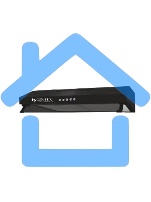 Вытяжка подвесная Centek СТ-1800-60 черный, 60 см, 220 куб. м/ч, 54 дБ