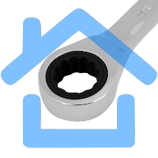 Ключ комбинированный трещоточный Rexant 14 мм, CrV, зеркальный хром