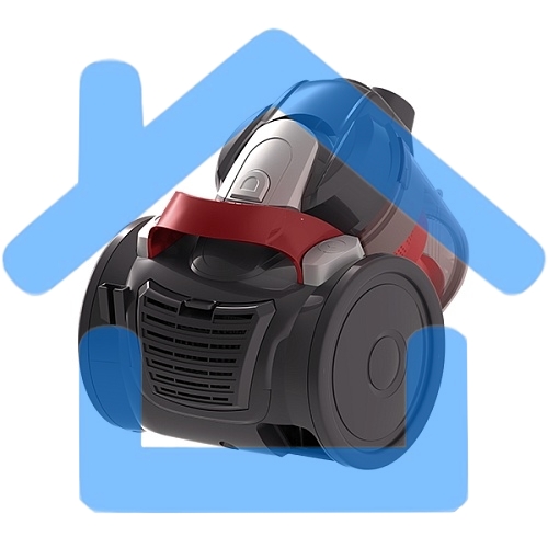 Пылесос Blackton Bt VC1403C черный/красный, 350/1400 Вт, уборка сухая, пылесборник контейнер, 2 л