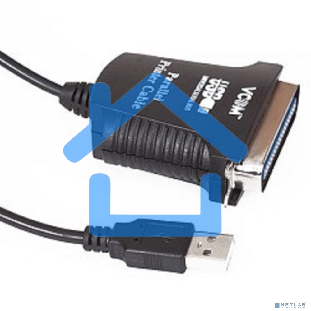 Кабель AM/LPT 1.8м VCOM Кабель-адаптер USB -> LPT (прямое подключение к LPT порту принтера), VUS7052