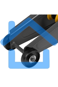 Домкрат гидравлический подкатной Denzel, 2 т, 135-385 мм 51230